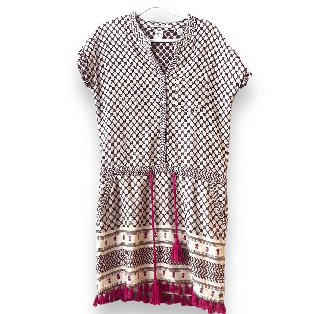 Scotch & Soda Paradise Cove Lined Beach Dress Fringe Coverup Size Petite 0/2